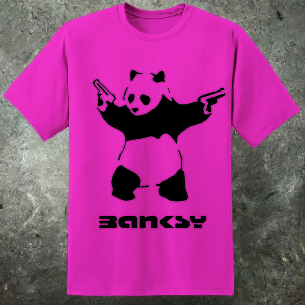Banksy Inspired Mens Panda Guns T Shirt