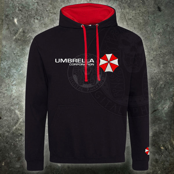Resident Evil Umbrella Corporation EMBROIDERED Hoodie - Digital Pharaoh UK