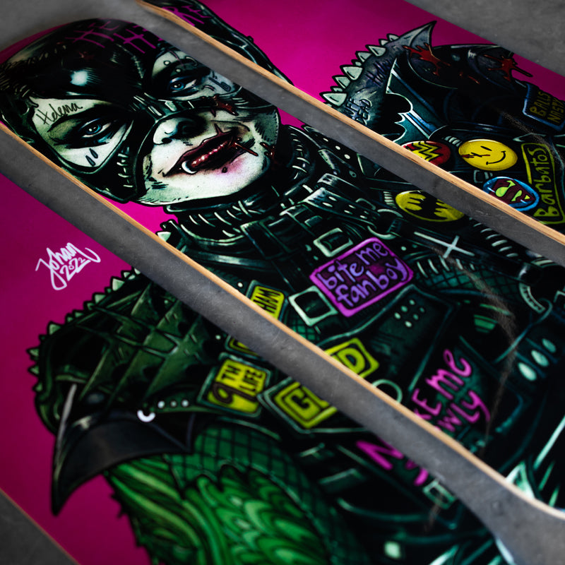 Catwoman Selina Kyle Skateboard Artwork - Digital Pharaoh UK