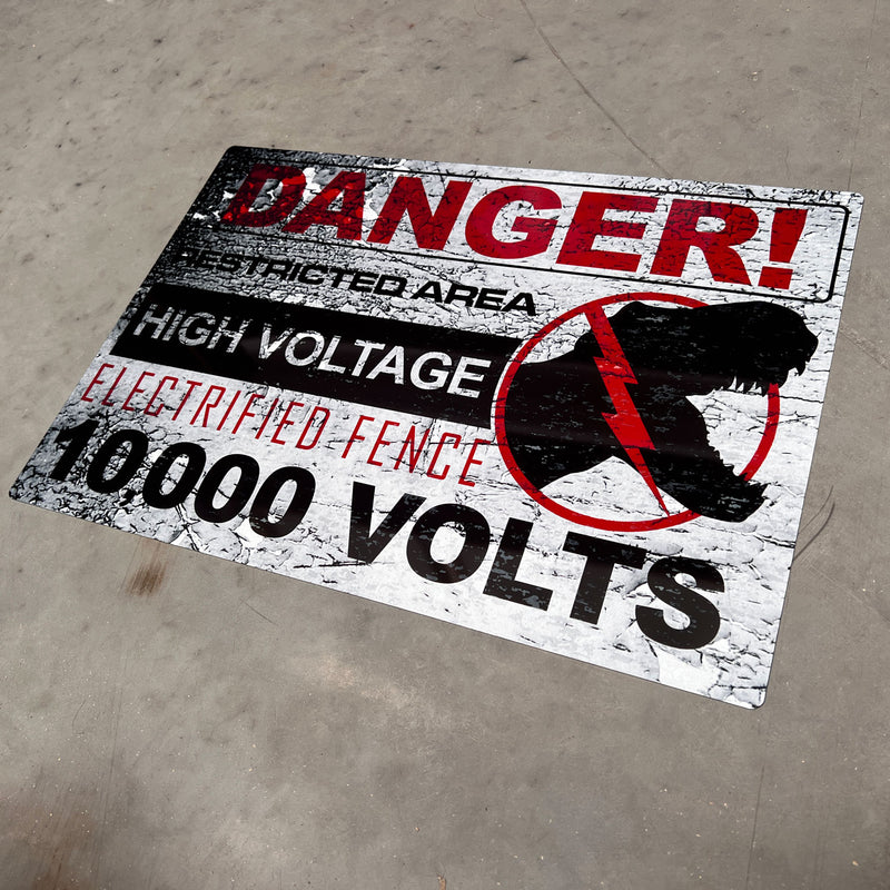 Jurassic Park High Voltage Sign - Digital Pharaoh UK