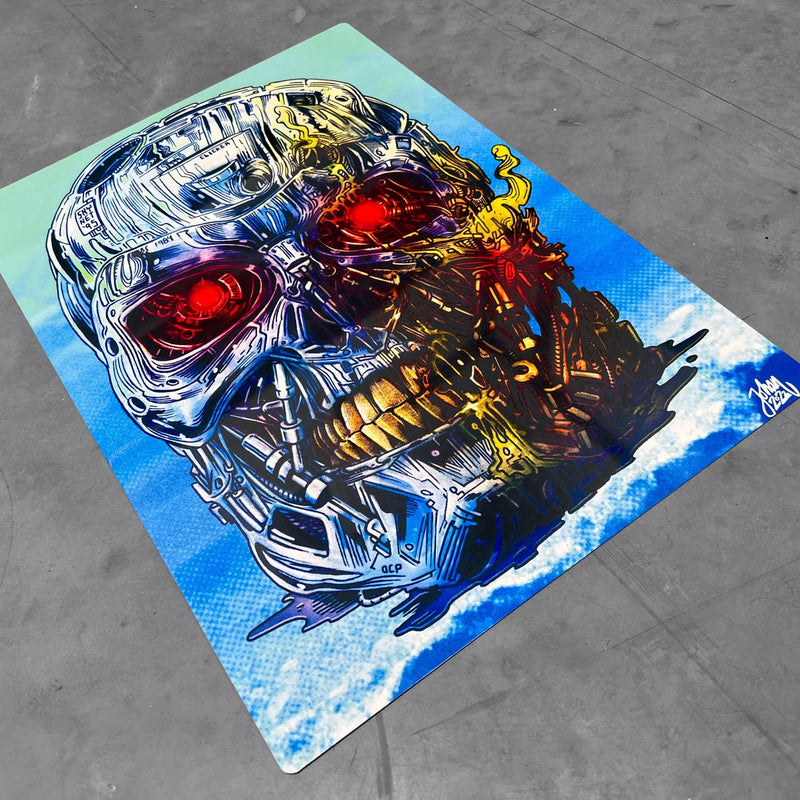Terminator T800 Skull Metal Poster - Digital Pharaoh UK