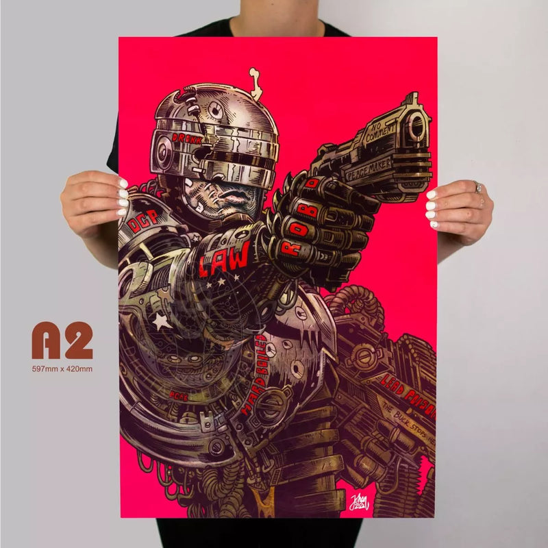 Robocop OCP X Metal Poster - Digital Pharaoh UK