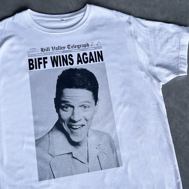 Biff Wins Again Back To The Future T Shirt - Digital Pharaoh UK