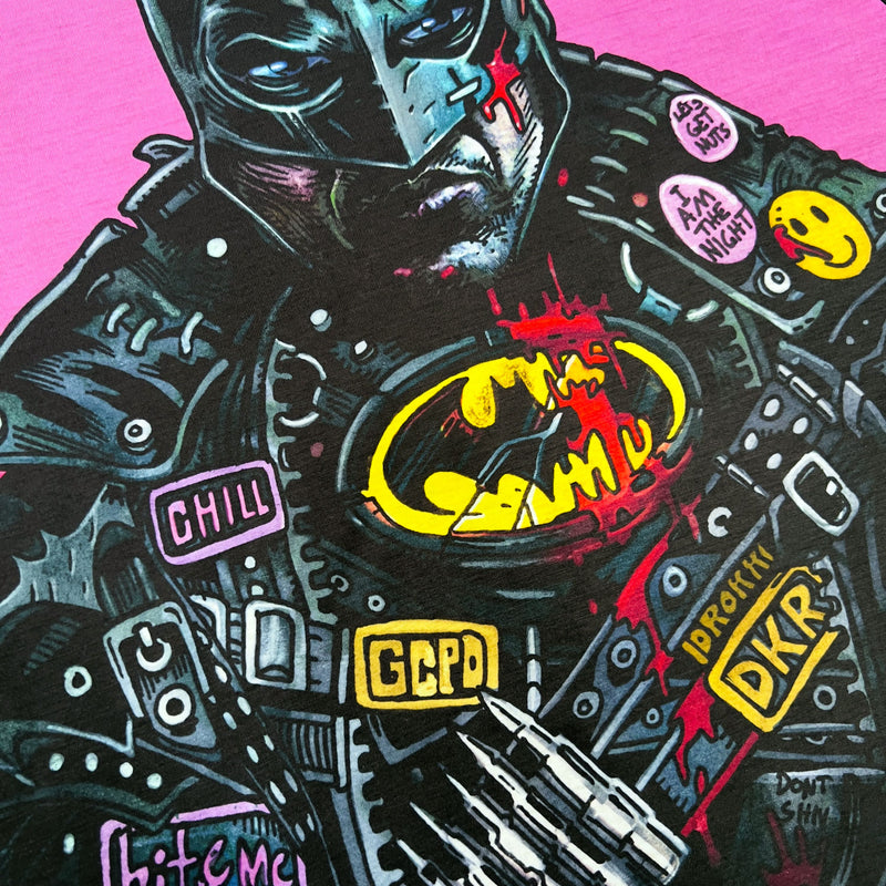 Batman 89' Artwork Mens Panel T Shirt - Digital Pharaoh UK