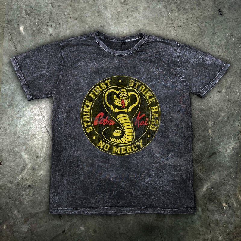 Cobra Kai Inspired Distressed Mens T Shirt - Digital Pharaoh UK