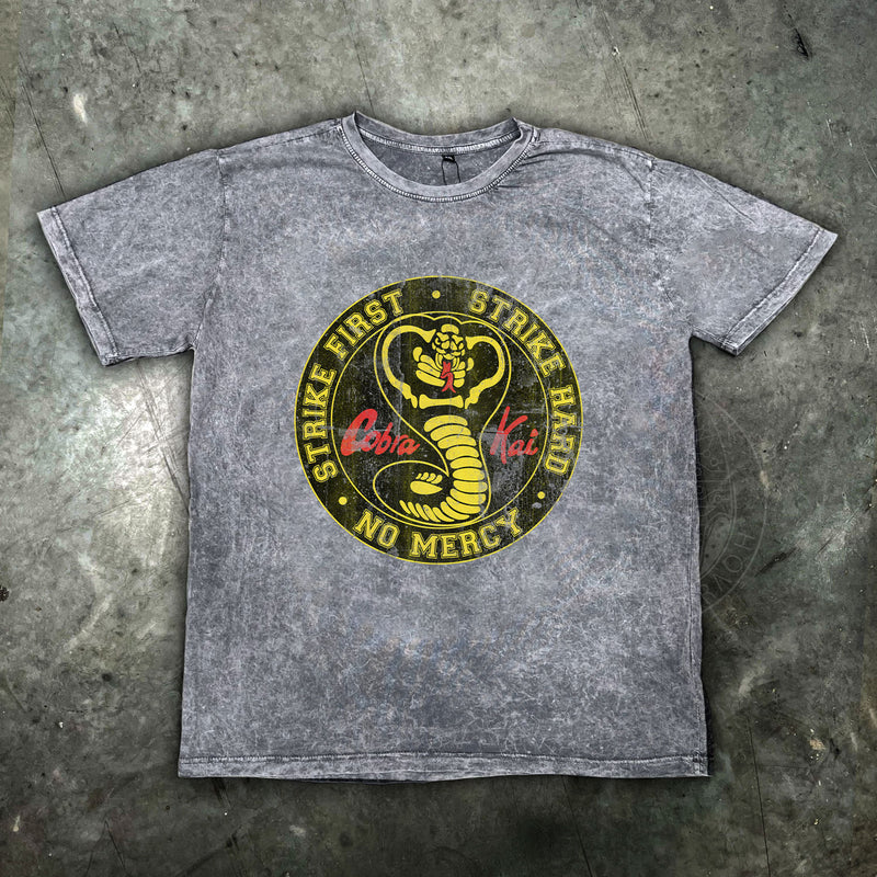 Cobra Kai Inspired Distressed Mens T Shirt - Digital Pharaoh UK