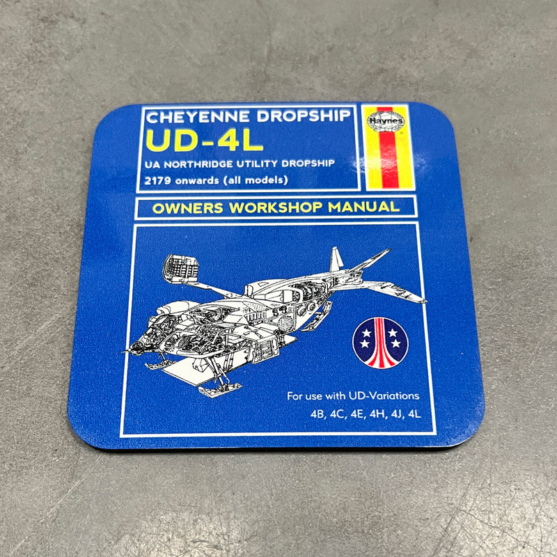 Aliens Cheyenne UD4L Repair Manual Coaster - Digital Pharaoh UK