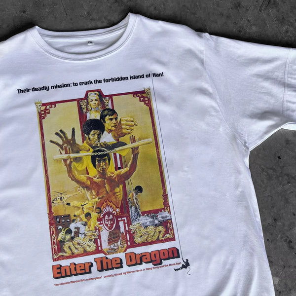 Bruce Lee Enter The Dragon Poster T Shirt - Digital Pharaoh UK