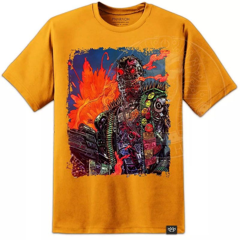 Terminator FIRE Artwork T Shirt - Mens - Digital Pharaoh UK