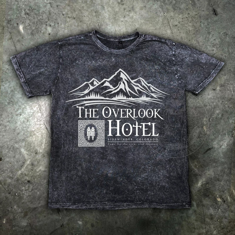 The Shining Overlook Hotel Inspired Distressed Mens T Shirt - Digital Pharaoh UK