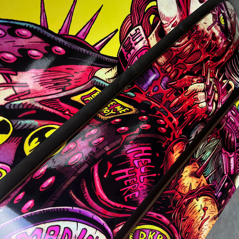 Harley Quinn 3 x Skateboard Artwork - Digital Pharaoh UK