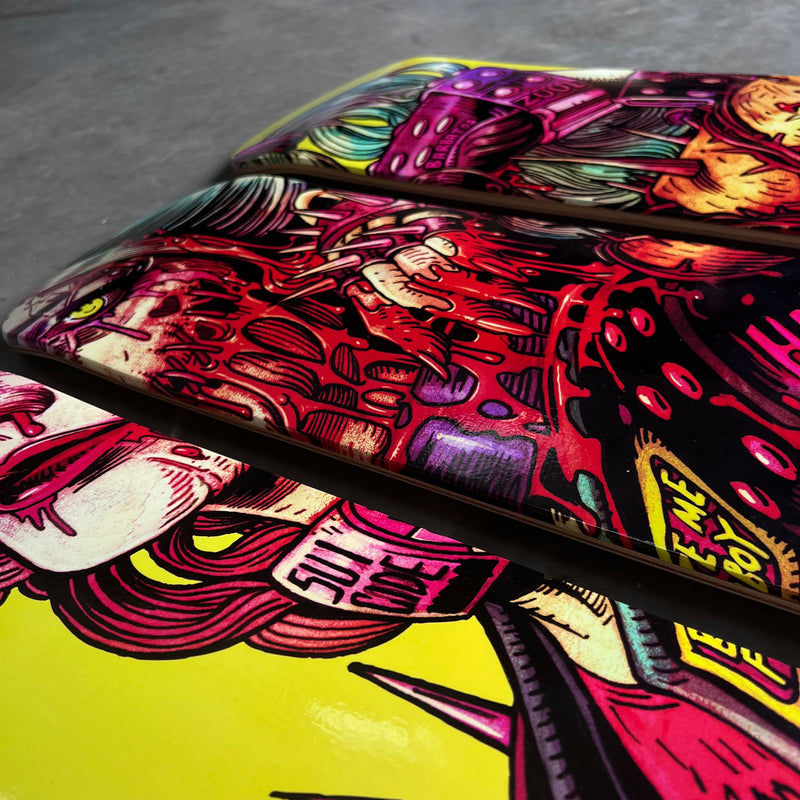 Harley Quinn 3 x Skateboard Artwork - Digital Pharaoh UK