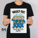 Fallout Vault-Tec All ensemble le signe métallique