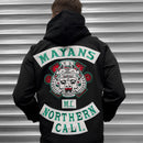 Mens Sons Of Anarchy Inspired Mayans Embroidered Hoodie