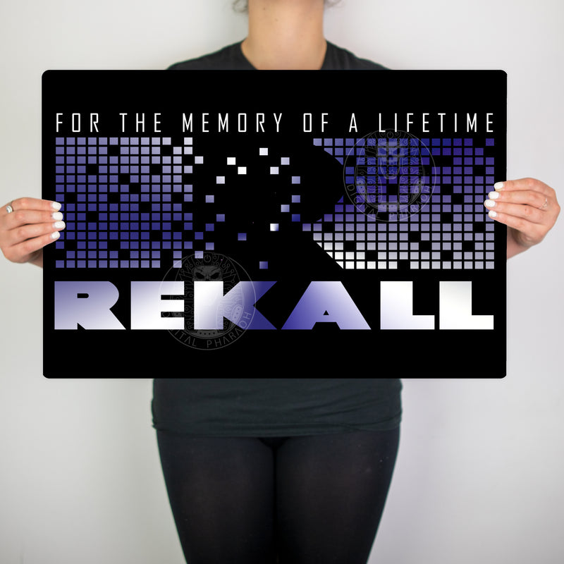 Original Total Rekall Movie Metal Sign - Digital Pharaoh UK