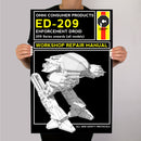 ROBOCOP ED209 Manual de reparación de arte de metal