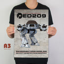 Robocop ED209 metallfilmsaffisch