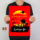 Star Wars Ewokalypse Now Metal Poster