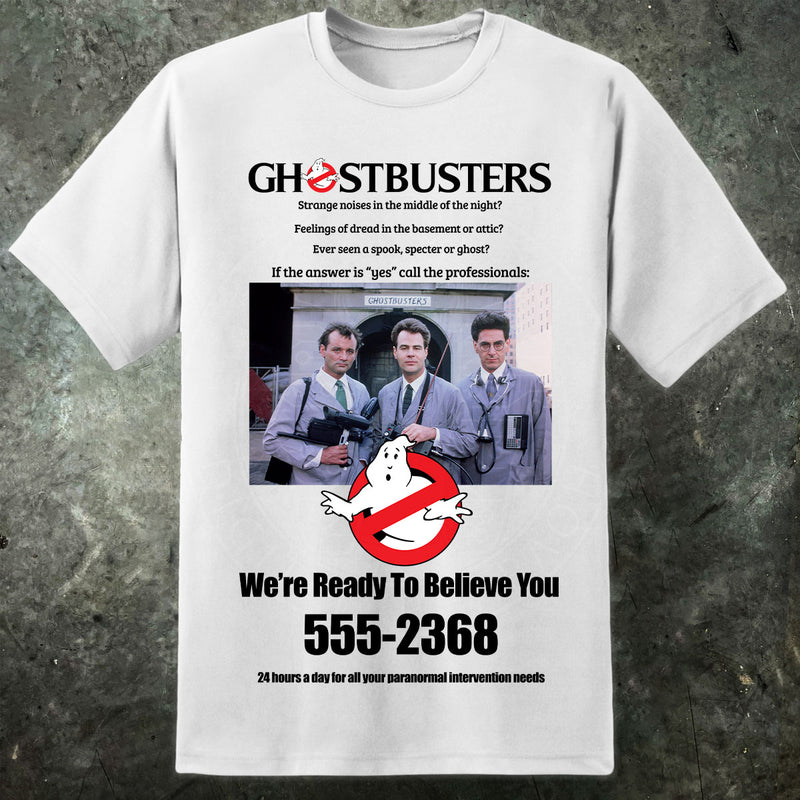 Ghostbusters Advert Mens T Shirt