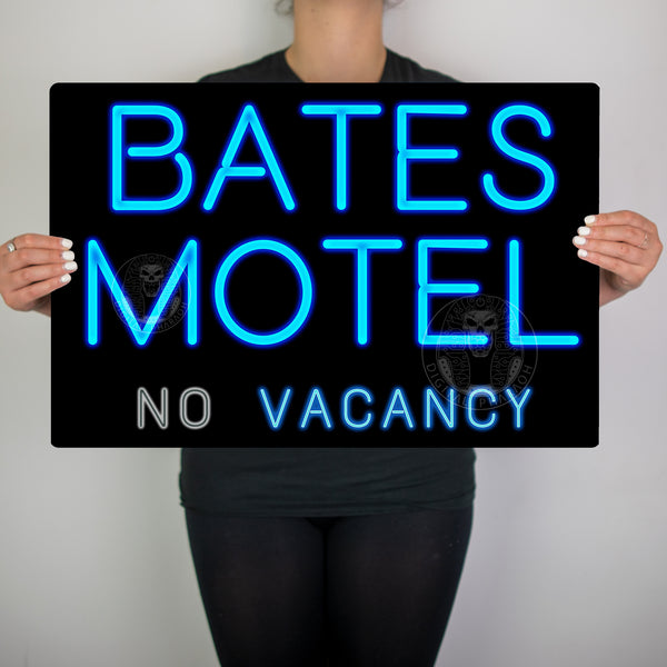 Psycho Bates Motel Metal Sign - Digital Pharaoh UK