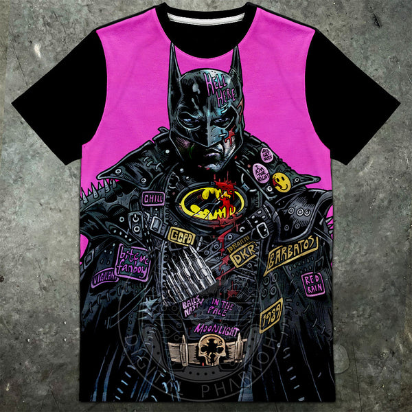 Batman 89' Artwork Mens Panel T Shirt - Digital Pharaoh UK