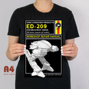 ROBOCOP ED209 Manual de reparación de arte de metal