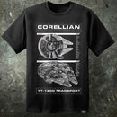 Star Wars Millenium Falcon Mens T Shirt
