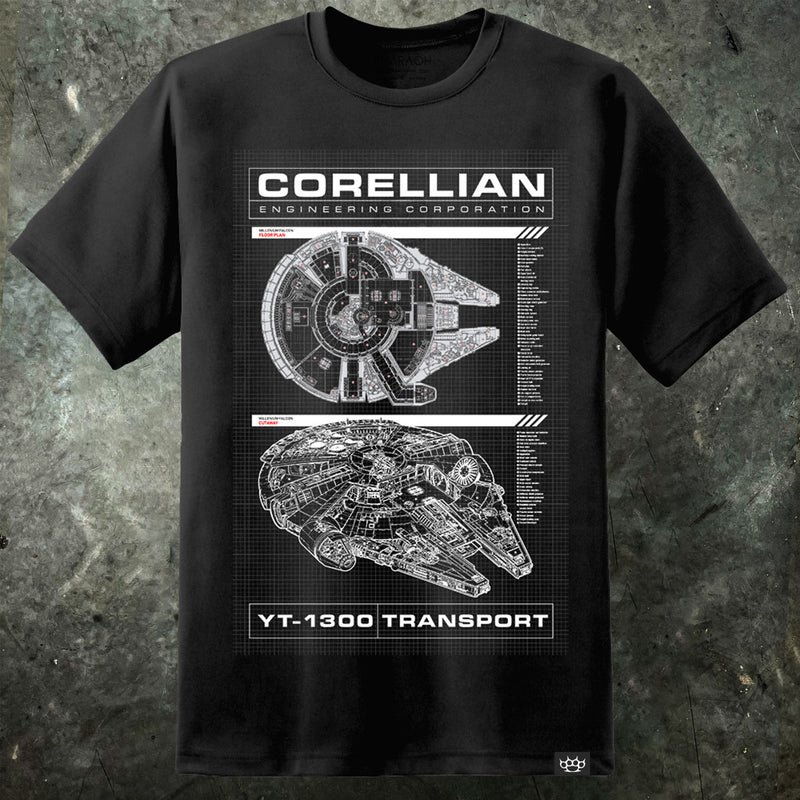 Star Wars Millenium Falcon Mens T Shirt
