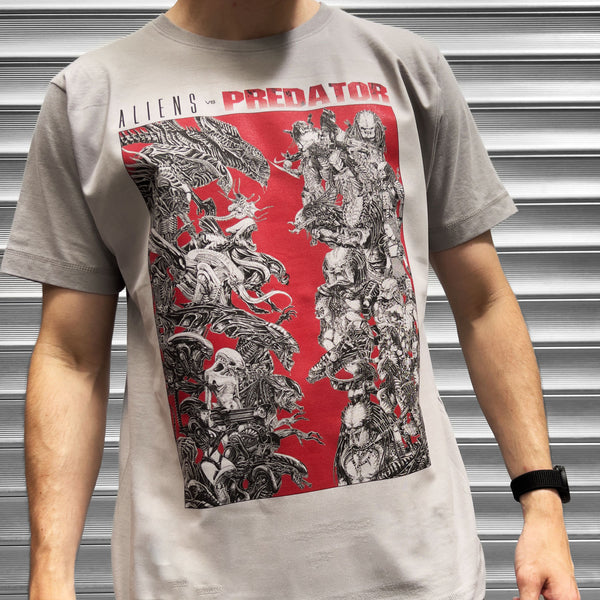 Urban Backwoods Print-Shirt Predator Countdown Herren T-Shirt Alien