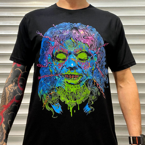 Regan Exorcist T-Shirt – Cybernosferatu Horror Art Tee