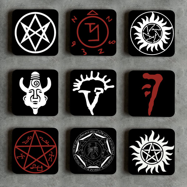 Supernatural Complete 9 x Coaster Set