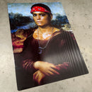 Aliens Vasquez Mona Lisa Metal Poster - Digital Pharaoh UK