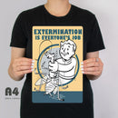 Signo de metal de exterminio de bóveda de Fallout