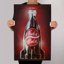 Fallout nuka cola botella de metal de metal