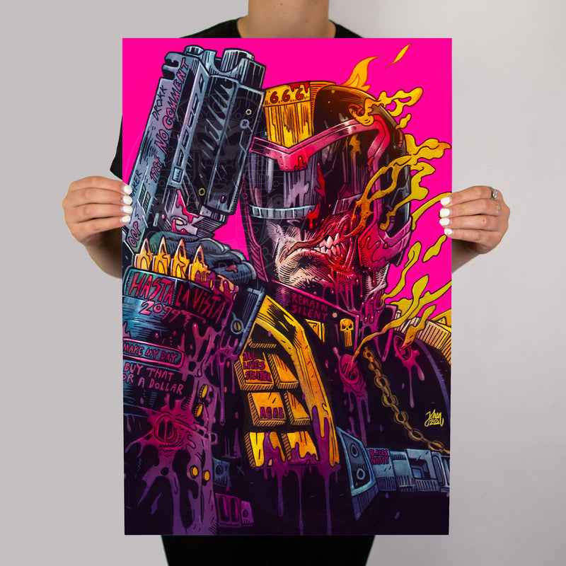 Judge Dredd X Metal Movie Poster - Digital Pharaoh UK