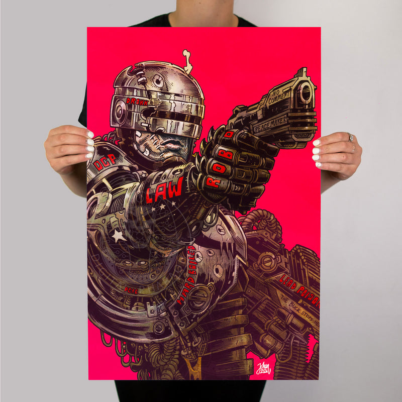 Robocop OCP X Metal Poster - Digital Pharaoh UK