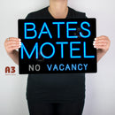 Psycho Bates Motel Metal Sign - Digital Pharaoh UK
