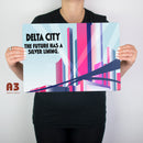 Delta City Robocop Metal Movie Poster - Digital Pharaoh UK