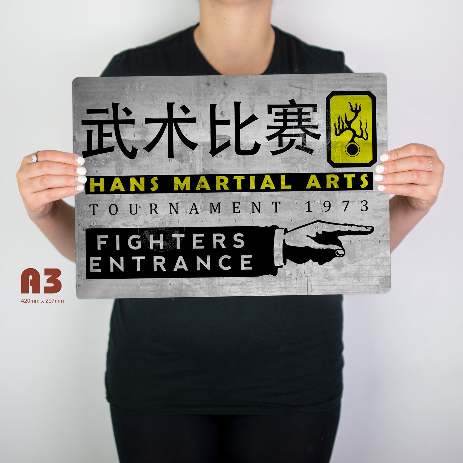 Hans Tournament Metal Sign
