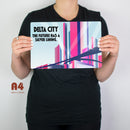 Delta City Robocop Metal Movie Poster - Digital Pharaoh UK