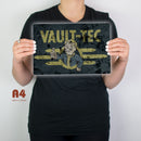 Vault - Tec Fallout Inspired Metal Sign - Digital Pharaoh UK
