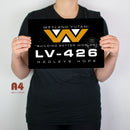 Aliens LV426 Hadleys Hope Metallschild