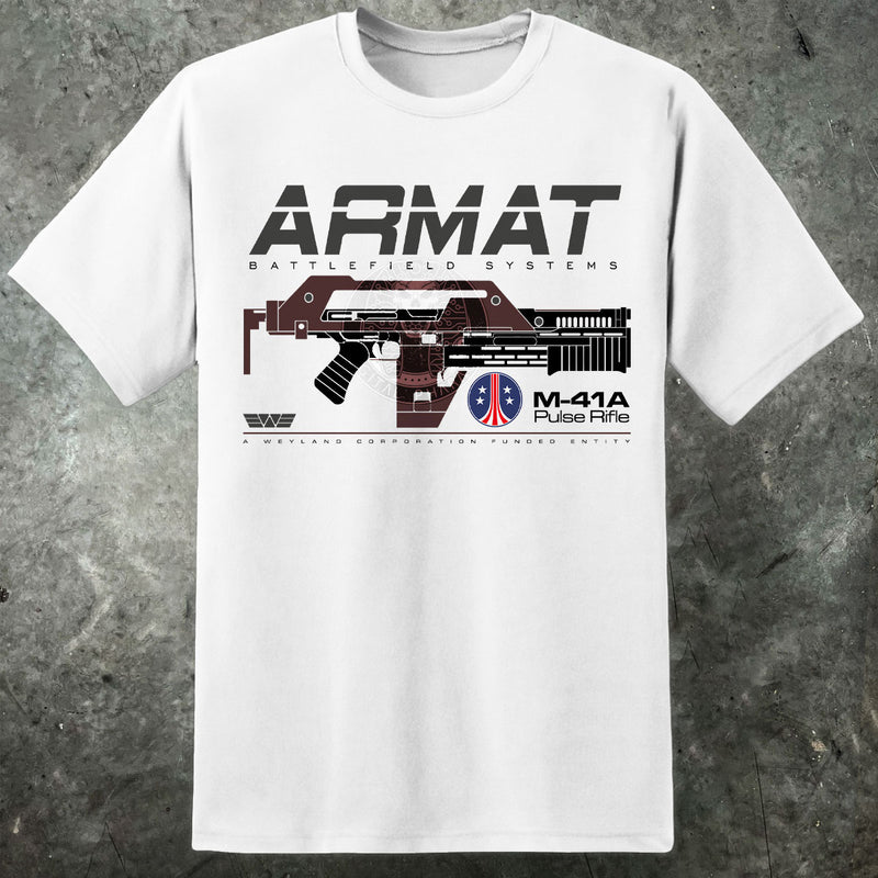 Aliens ARMAT Pulse Rifle Mens T Shirt