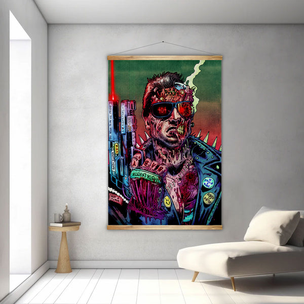 Arnie Terminator Cybernosferatu Canvas Artwork