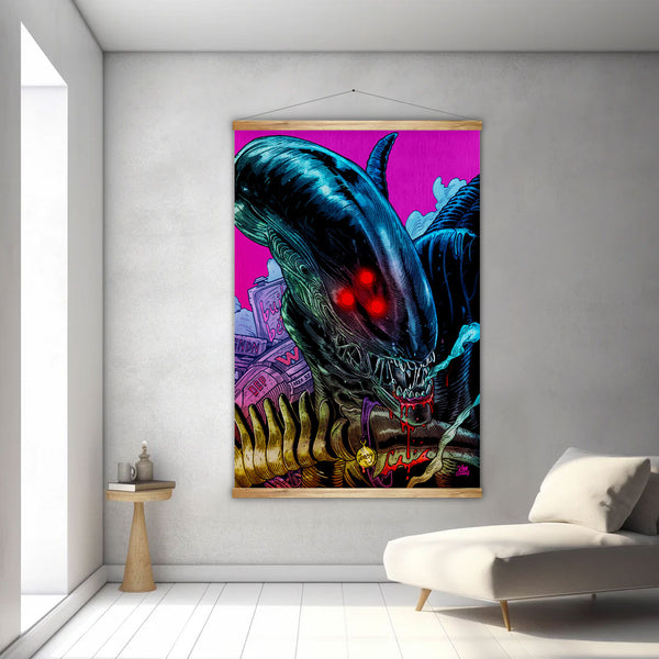 Aliens vs. Predator Xenomorph-Leinwandkunstwerk