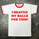 Raubvögel rasiert mein Ball-Wecker-T-Shirt