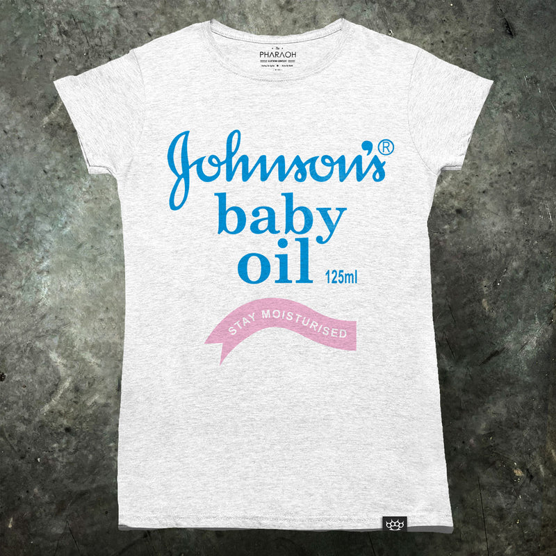 Johnsons Baby Oil Womens T Shirt