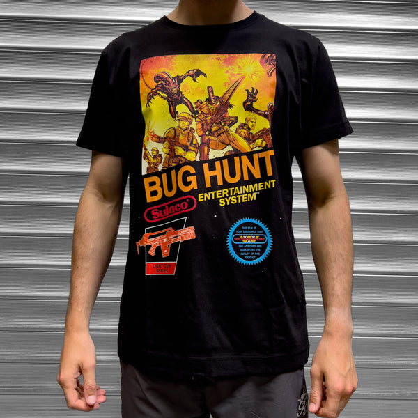 Aliens BUG HUNT Gamer Style Mens T Shirt - Digital Pharaoh UK
