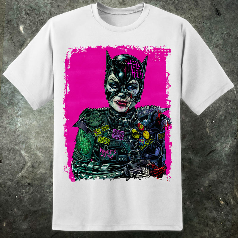 Catwoman Cybernosferatu Artwork T Shirt - Digital Pharaoh UK