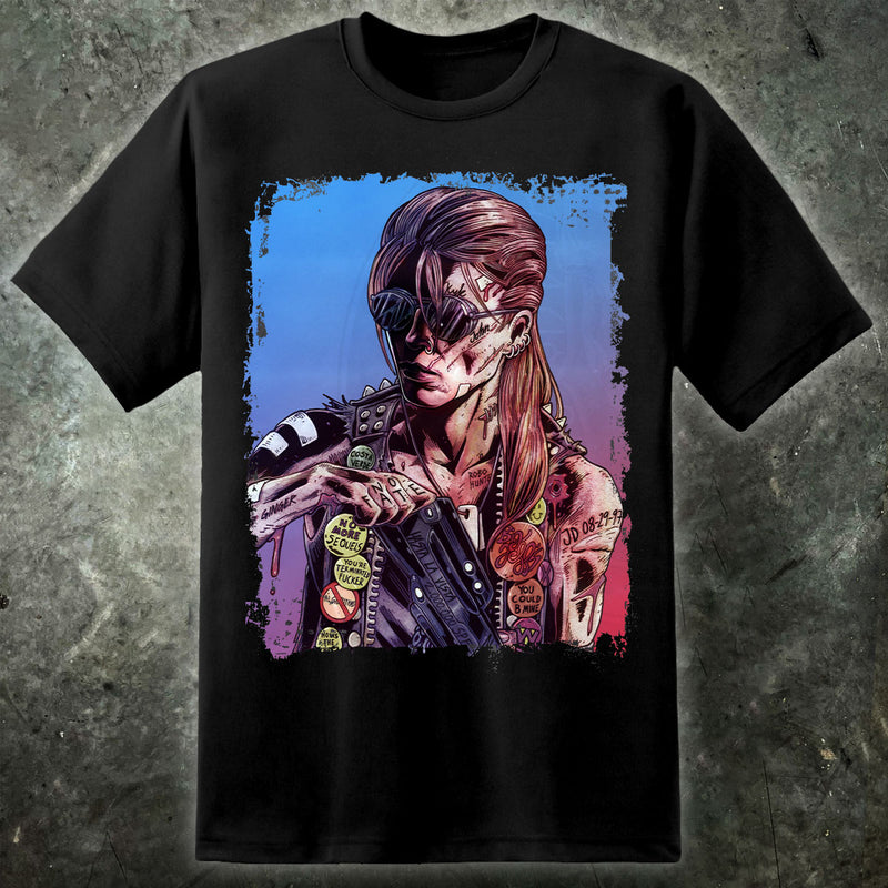 Sarah Connor Terminator Artwork T-Shirt – Herren